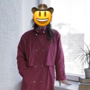 70s Vintage Military Trench Coat